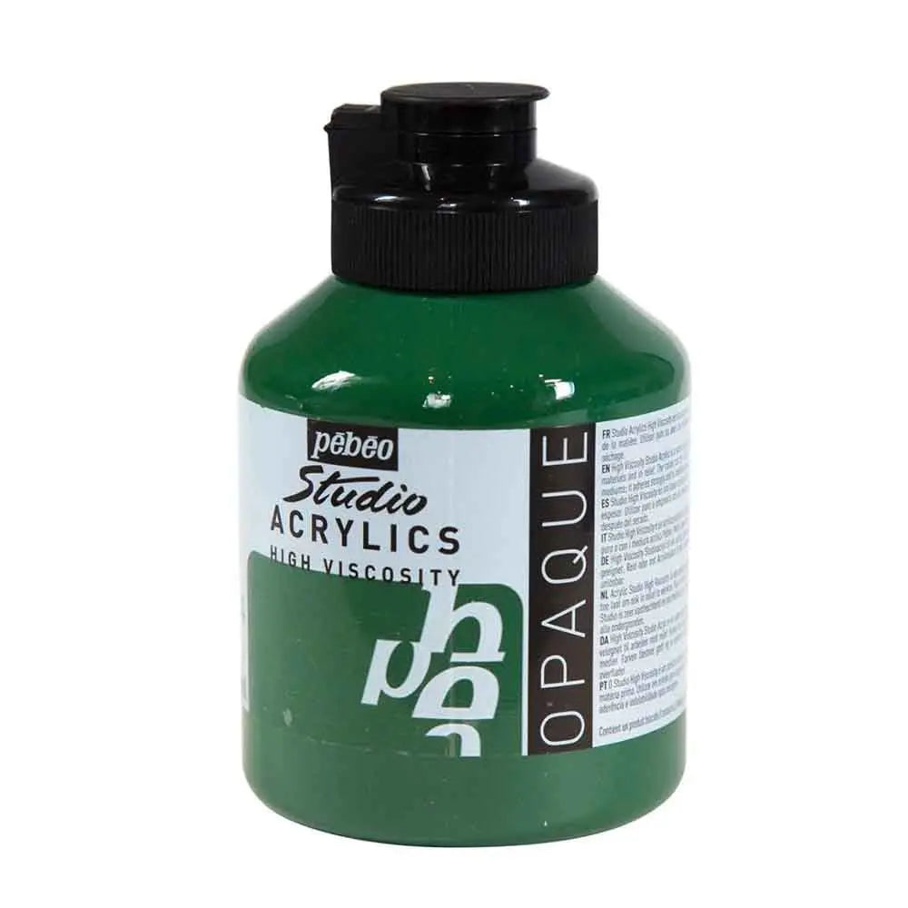 Pebeo Studio Iridescent Acrylic Paints / Colours High Viscosity 500ml (Loose) Pebeo